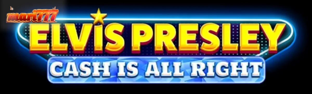 Tampilan visual slot Elvis Presley: Cash is All Right dengan tema neon Las Vegas